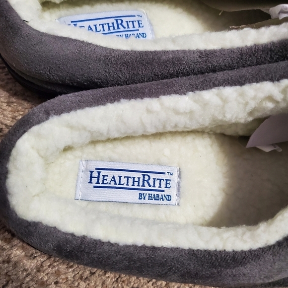 New HealthRite by Haband Men's Sherpa Slippers Shoes 13 D - Picture 5 of 8